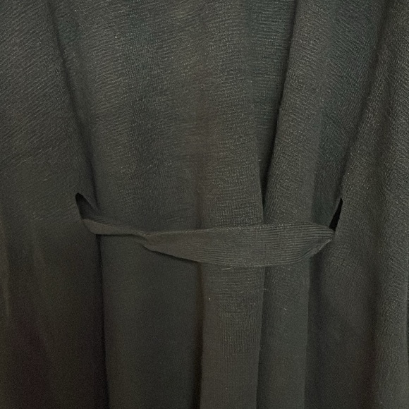 Banana Republic size OS Black Open Front Tie Soft and Stretchy Sweater Cardigan - Picture 9 of 10
